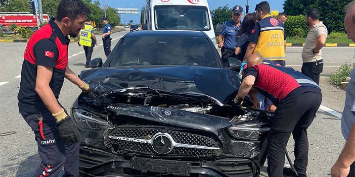 Galatasaray’ın Rizeli futbolcusu Barış Alper Yılmaz, Giresun'da trafik kazası geçirdi