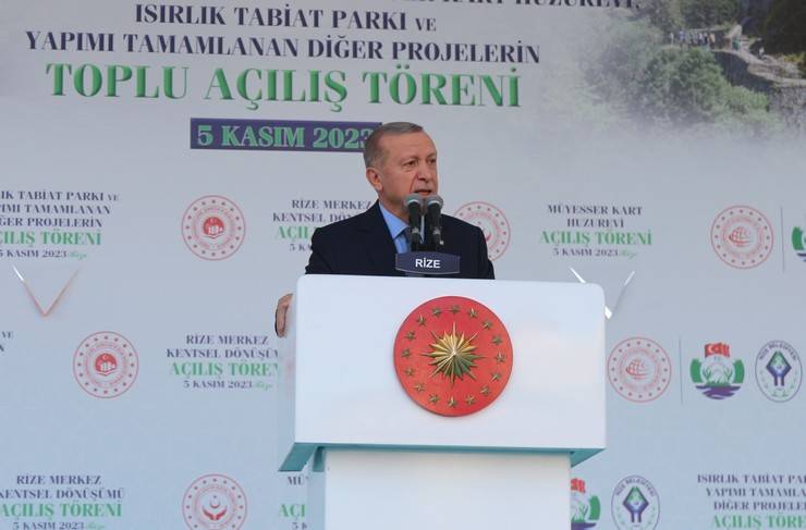 Cumhurbaşkanı Erdoğan, Rize'de Toplu Açılış Töreninde Konuştu 20
