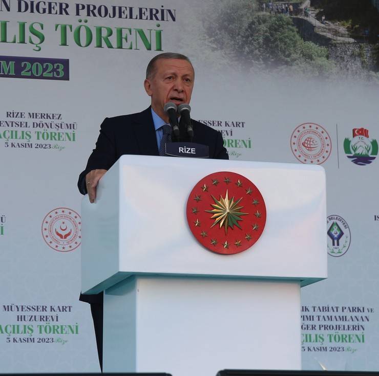 Cumhurbaşkanı Erdoğan, Rize'de Toplu Açılış Töreninde Konuştu 23