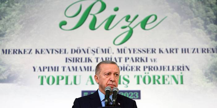 Cumhurbaşkanı Erdoğan, Rize'de Toplu Açılış Töreninde Konuştu
