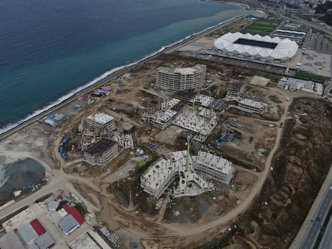 Trabzon Şehir Hastanesi'nin inşaatı sürüyor 12