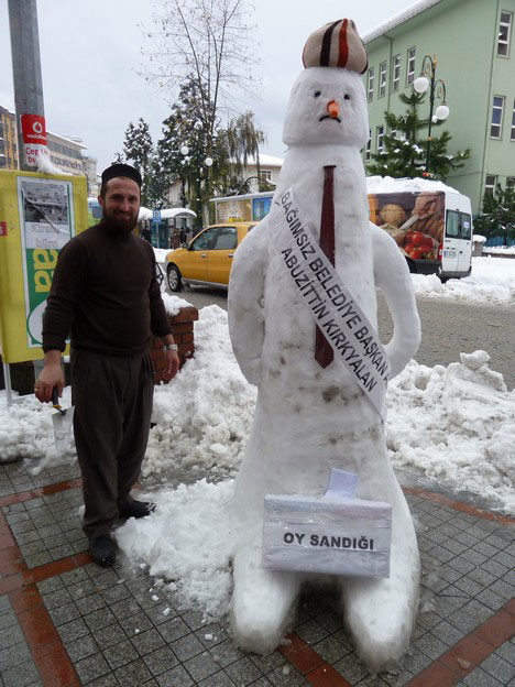 Rize'de Kardan Adam Fotoğrafları 4