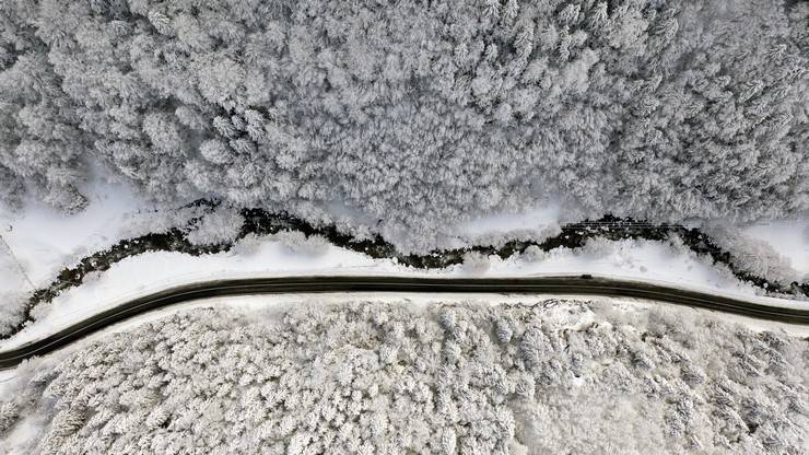 Rize'nin yüksek kesimleri kar yağışının ardından farklı bir güzelliğe büründü 18
