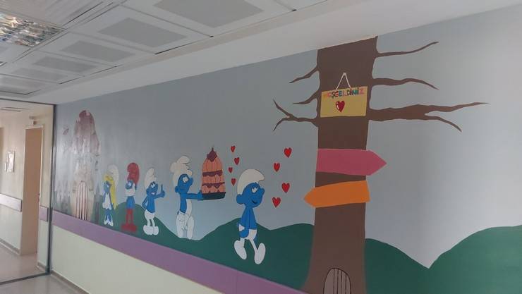 Stajyer ebe olarak görev yaptığı Rize'deki Çocuk Cerrahi Servisi'ni çizimleri ile renklendirdi 4