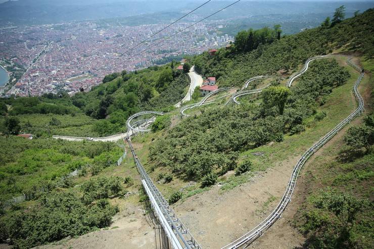 Ordu'da turistler dağ kızağı heyecanı yaşıyor 12