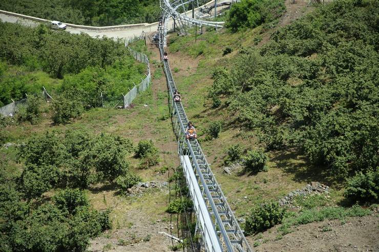 Ordu'da turistler dağ kızağı heyecanı yaşıyor 13