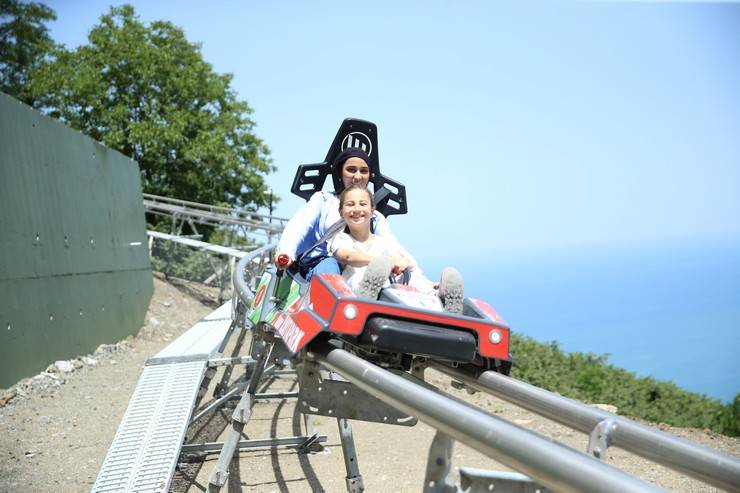 Ordu'da turistler dağ kızağı heyecanı yaşıyor 3