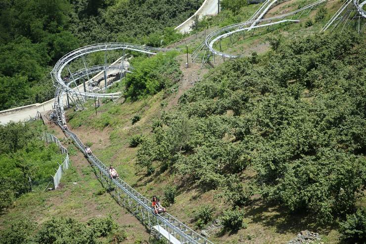 Ordu'da turistler dağ kızağı heyecanı yaşıyor 9