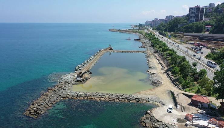 Rize'de Halk Plajı Yapım Çalışmaları Başladı! 6