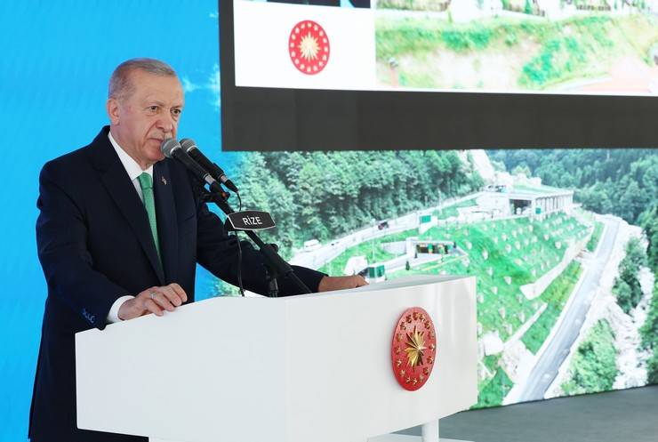 Cumhurbaşkanı Erdoğan, Rize'de Toplu Açılış Töreni'nde 10