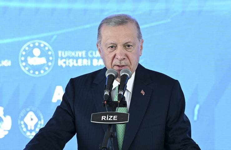 Cumhurbaşkanı Erdoğan, Rize'de Toplu Açılış Töreni'nde 13