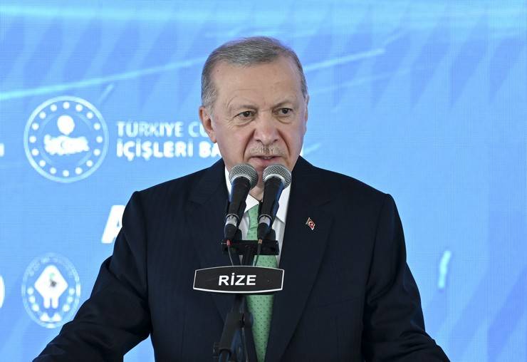 Cumhurbaşkanı Erdoğan, Rize'de Toplu Açılış Töreni'nde 15