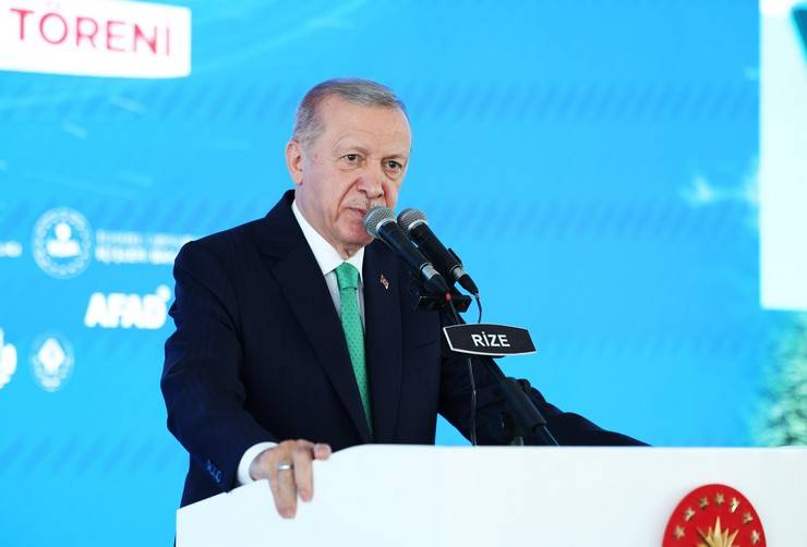 Cumhurbaşkanı Erdoğan, Rize'de Toplu Açılış Töreni'nde 36