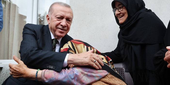 Cumhurbaşkanı Erdoğan'dan Rize'de komşu ziyareti