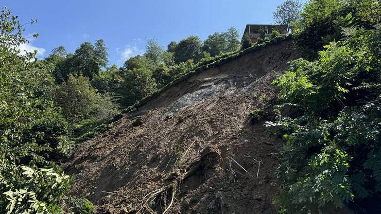 Rize'de sağanağın ardından hasar tespit çalışmaları yürütülüyor 1