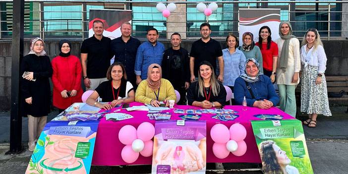 Rize'de Gençlik ve Spor İl Müdürlüğü personeline “Ücretsiz Kanser Taraması” yapıldı