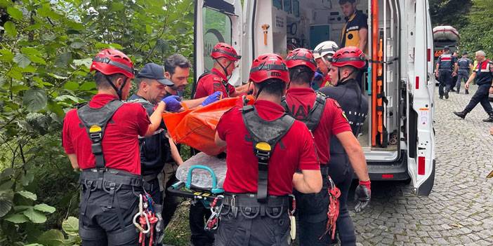 Rize'de uçuruma yuvarlanan kamyonetin sürücüsü öldü