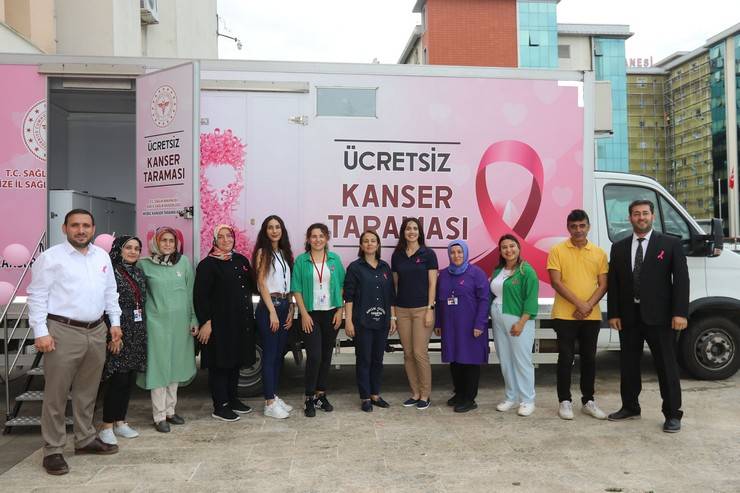 Rize'de Valilik personeline Ücretsiz Kanser Taraması yapıldı 14