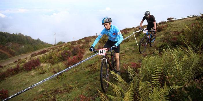 Rize'de Uluslararası MTB Cup Dağ Bisikleti Yarışları yapıldı