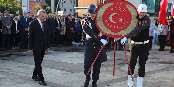 Büyük Önder Atatürk, Rize'de anıldı