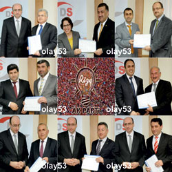 Rize’de AK Parti'den Belediye Başkanı seçilenler, mazbatalarını ald