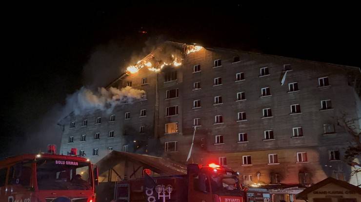 Kartalkaya’da otel yangını 2