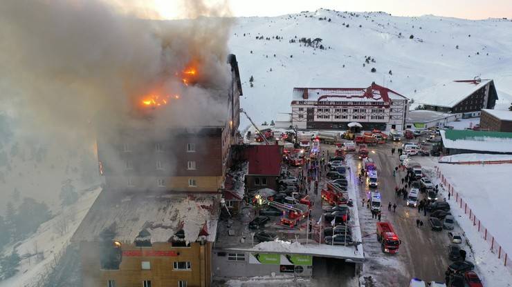 Kartalkaya’da otel yangını 23