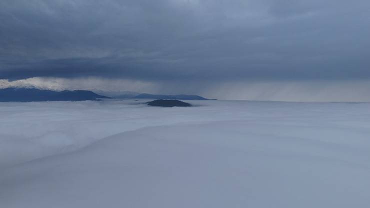 Rize'nin yüksek kesimlerinde 'bulut denizi' 11