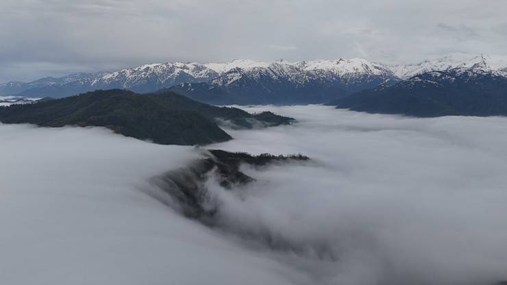 Rize'nin yüksek kesimlerinde 'bulut denizi' 3