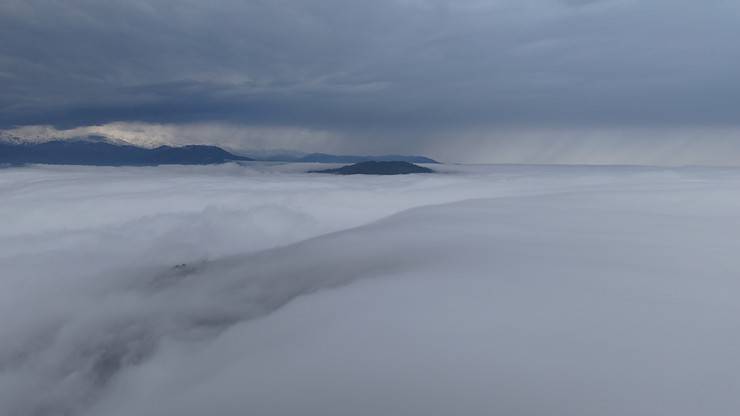 Rize'nin yüksek kesimlerinde 'bulut denizi' 9