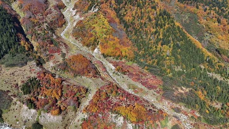 Kaçkar Dağları sonbahar renklerine büründü 19