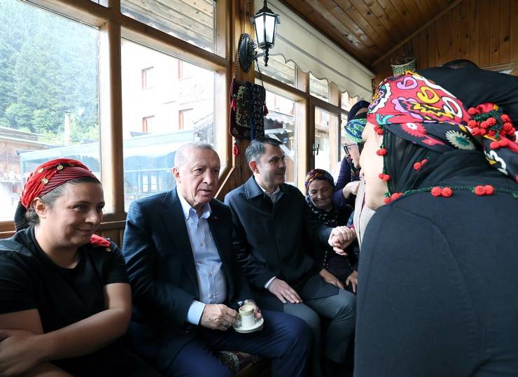 Cumhurbaşkanı Erdoğan, Ayder'de Tenzile Erdoğan Termal Tesisi'nin açılışını yaptı 10