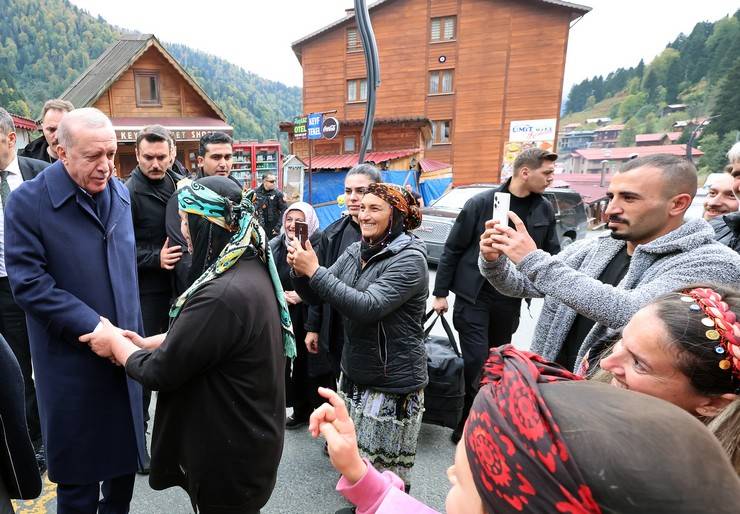 Cumhurbaşkanı Erdoğan, Ayder'de Tenzile Erdoğan Termal Tesisi'nin açılışını yaptı 6