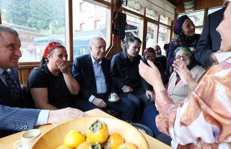 Cumhurbaşkanı Erdoğan, Ayder'de Tenzile Erdoğan Termal Tesisi'nin açılışını yaptı 8