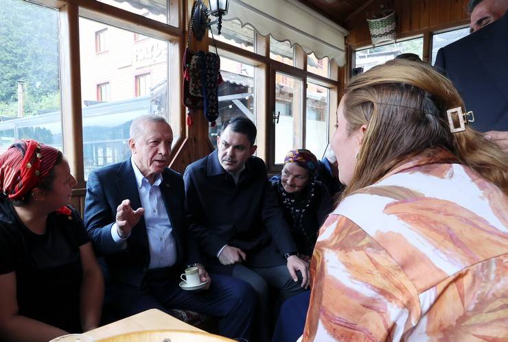 Cumhurbaşkanı Erdoğan, Ayder'de Tenzile Erdoğan Termal Tesisi'nin açılışını yaptı 9