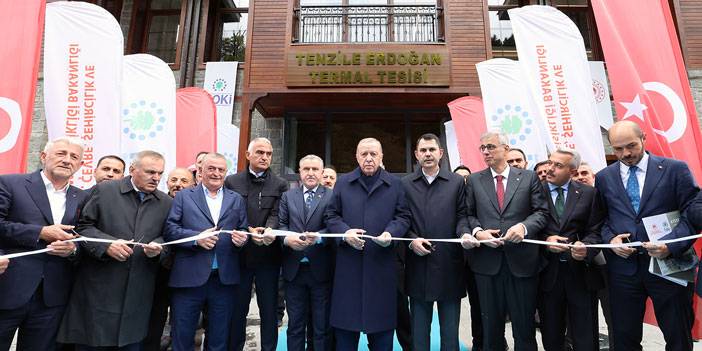 Cumhurbaşkanı Erdoğan, Ayder'de Tenzile Erdoğan Termal Tesisi'nin açılışını yaptı