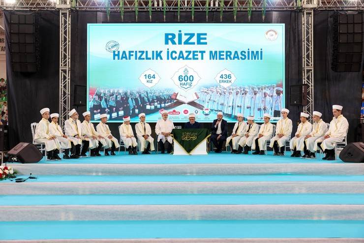 Rize'de 600 hafız için icazet töreni düzenlendi 12