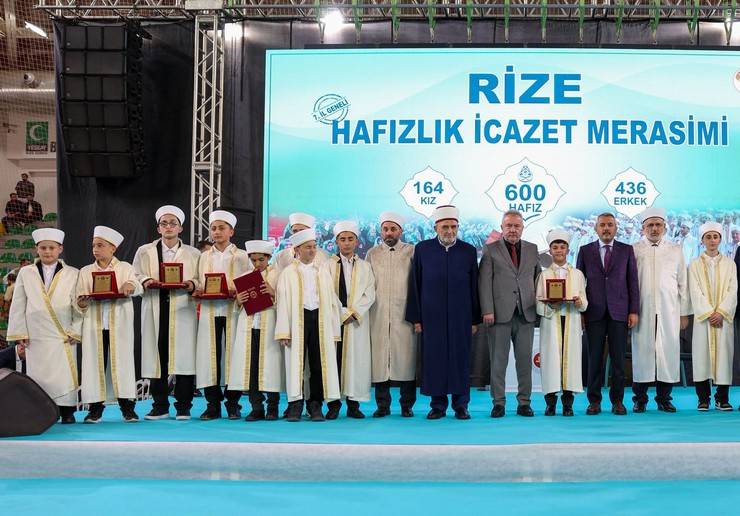 Rize'de 600 hafız için icazet töreni düzenlendi 20