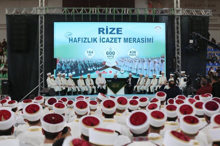 Rize'de 600 hafız için icazet töreni düzenlendi 26