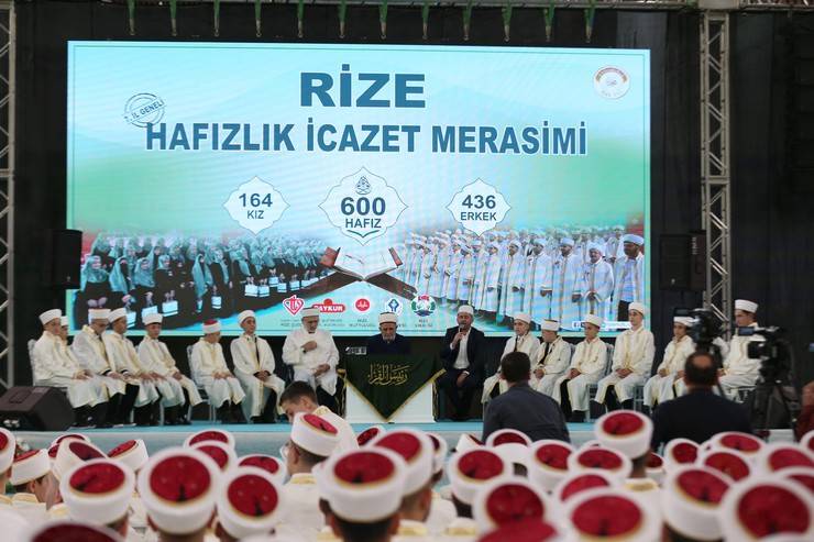 Rize'de 600 hafız için icazet töreni düzenlendi 27