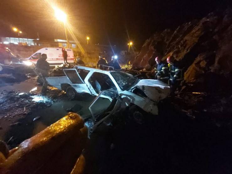 Rize’de Kamyonet Yeni Otobüs Terminali İnşaat Alanına Düştü: 1 Ölü 11