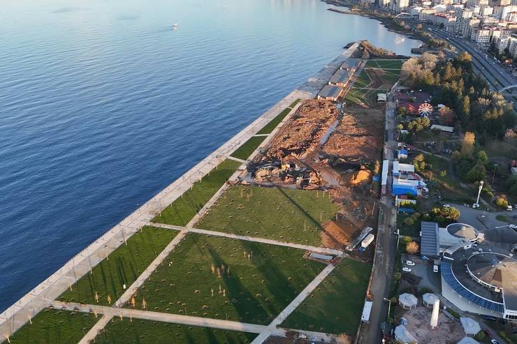 Karadeniz'de 'mavi' dönüşüm; 662 futbol sahası büyüklüğündeki dolgu üzerinde 'Yeni Rize' 13