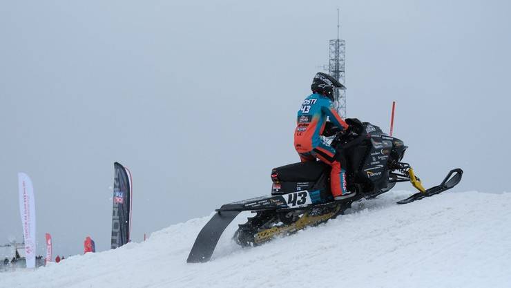 Dünya Kar Motosikleti Şampiyonası'nda sıralama yarışları yapıldı 41