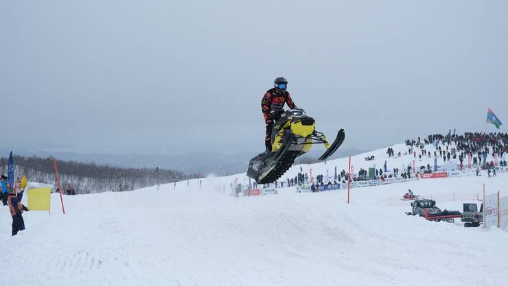 Dünya Kar Motosikleti Şampiyonası'nda sıralama yarışları yapıldı 49