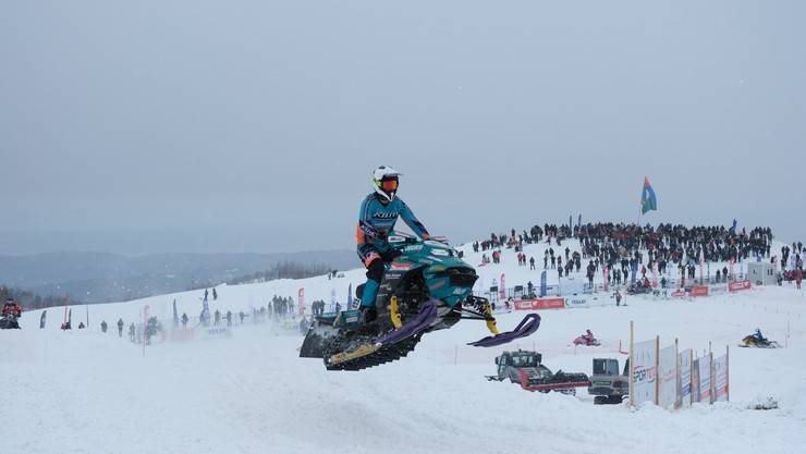 Dünya Kar Motosikleti Şampiyonası'nda sıralama yarışları yapıldı 55
