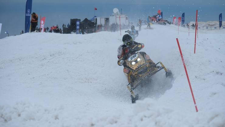 Dünya Kar Motosikleti Şampiyonası'nda sıralama yarışları yapıldı 84