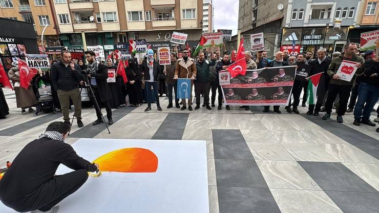 Rize'de İsrail Protestosu: Boykot Nöbetleri Devam Ediyor 6