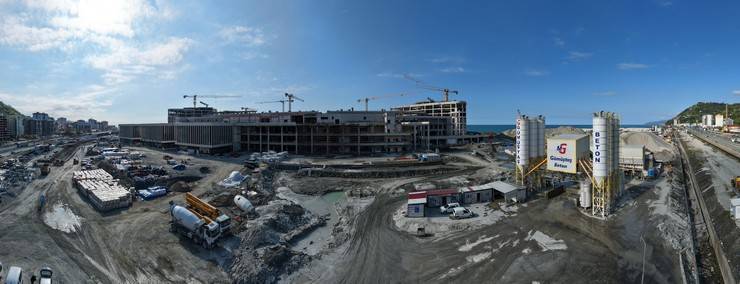 Rize Şehir Hastanesi inşaatı hız kesmeden devam ediyor 1