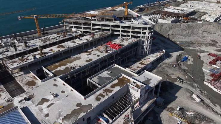 Rize Şehir Hastanesi inşaatı hız kesmeden devam ediyor 7