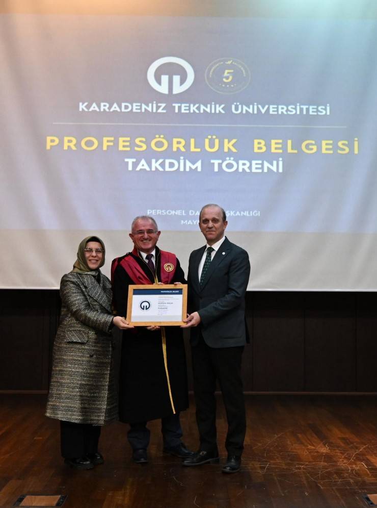 KTÜ’de Profesörlük Belgesi Takdim Töreni Gerçekleştirildi 10